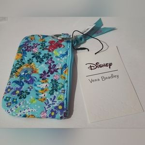 Vera Bradley Disney Ariel Floral Zip Wallet ID (Little Mermaid Version, New!)